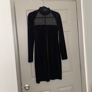 velvet black dress
